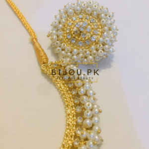 pearl necklace earrings