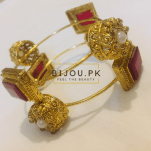 Traditional Dim Golden Bangles online shopping in pakistan free delivery