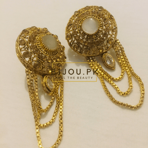 White Onyx Dangle Earrings for women in Pakistan
